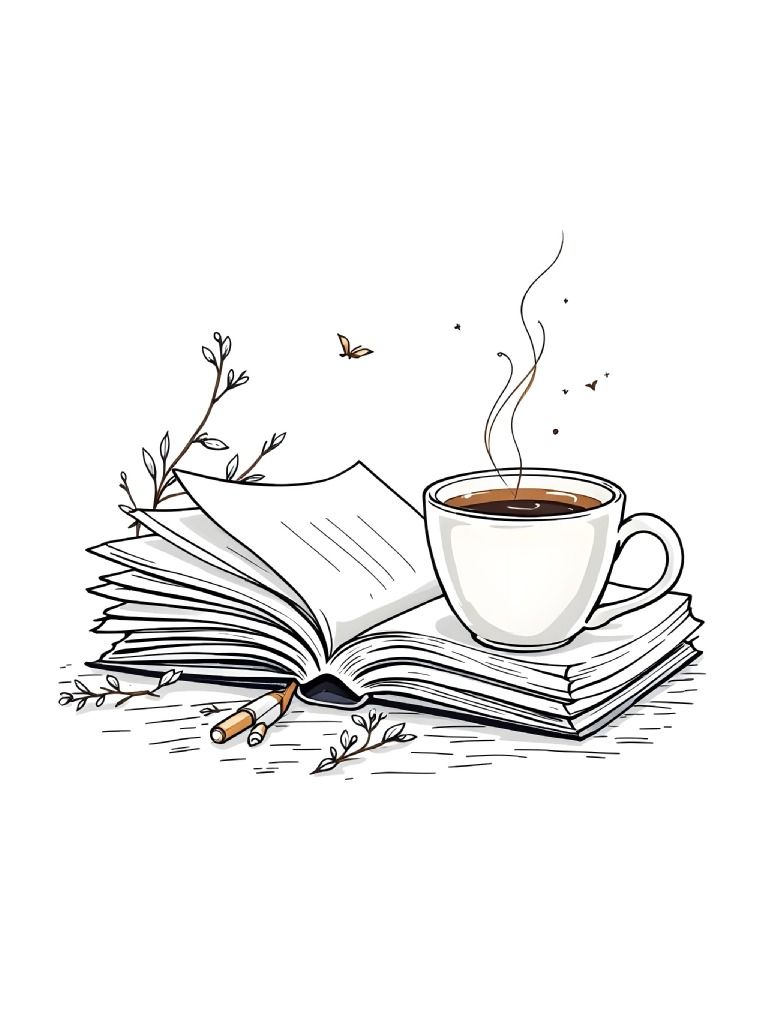 22 Book and Coffee Cup Clipart Designs, Coffee Cup Graphics, Coffee and Book Lover Clipart Gift, Coffee Cup Clipart Set product image (4)