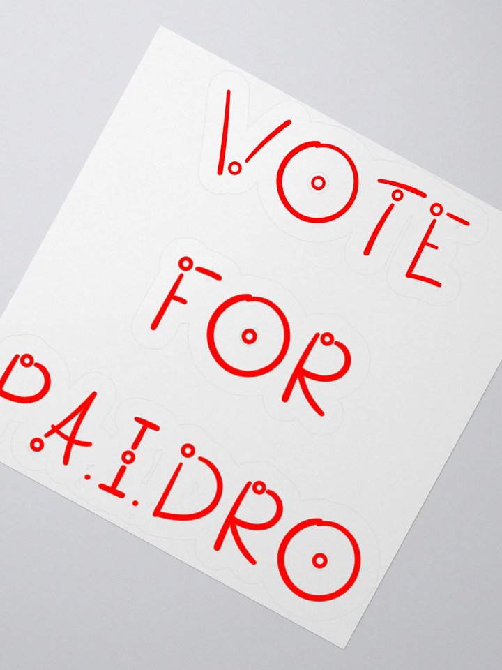 VOTE FOR PA.I.DRO Sticker product image (5)