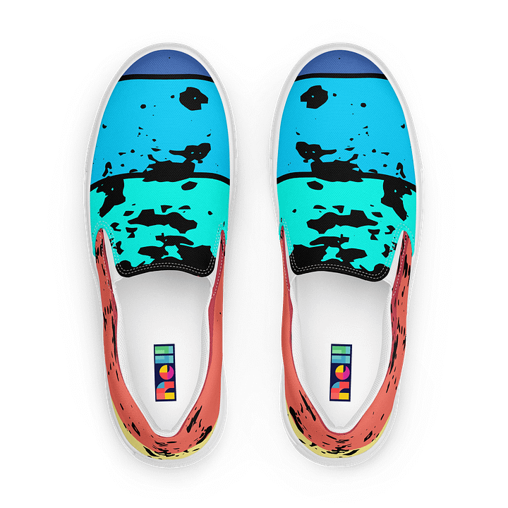 Splatter Color Women's Slip-on Canvas Shoes product image (1)