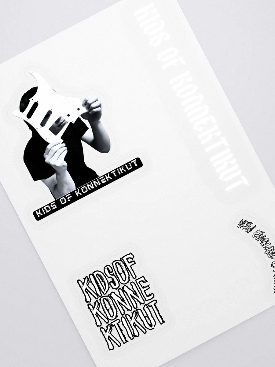 Kids of Konnektikut Sticker Sheet (Black and White) #2 product image (2)