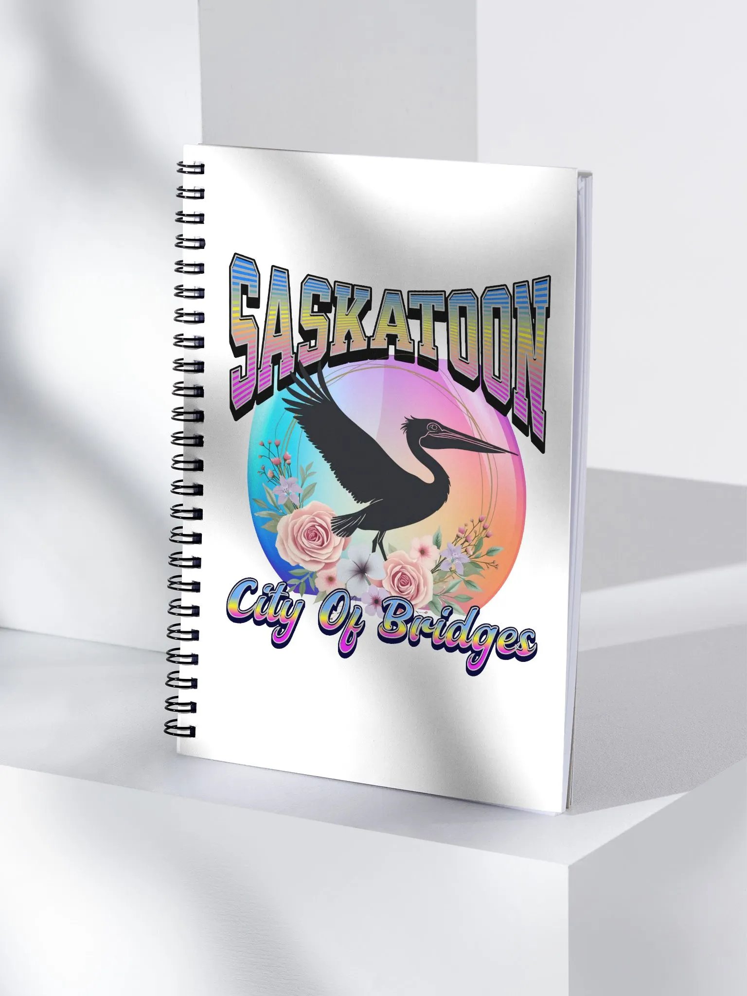 Saskatoon Pelican City of Bridges Notebook product image (3)