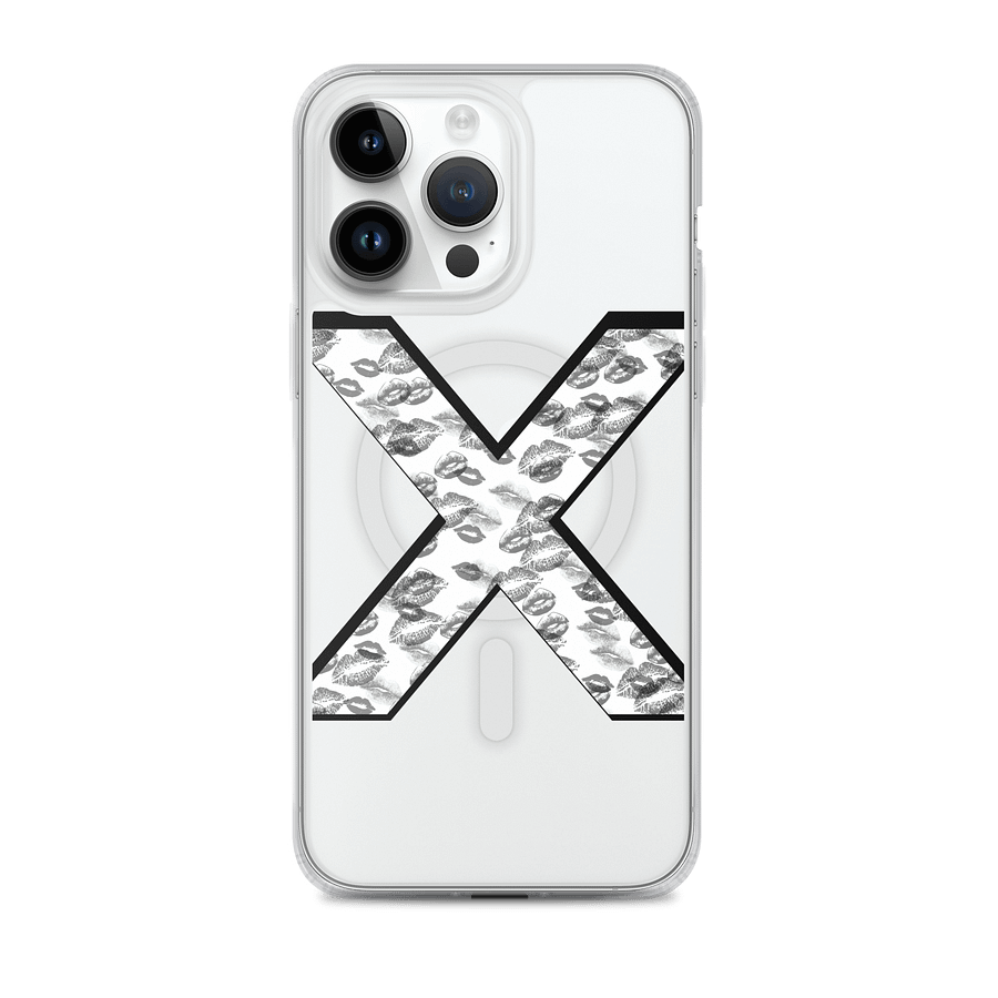 White X Black Lipstick Kisses Phone Case product image (1)