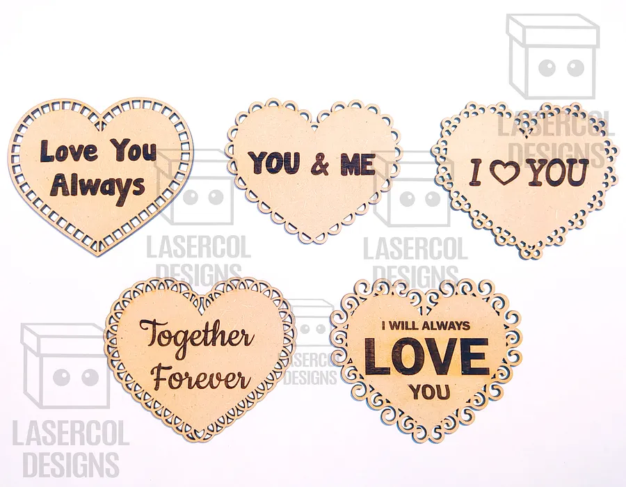 Hearts Cut Outs Set 2 - Laser Cut Files product image (8)