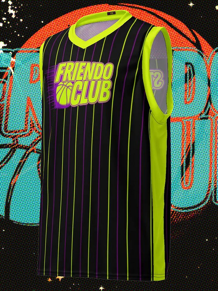 Friendo Club BALL LOGO Volt & Purp Jersey product image (1)