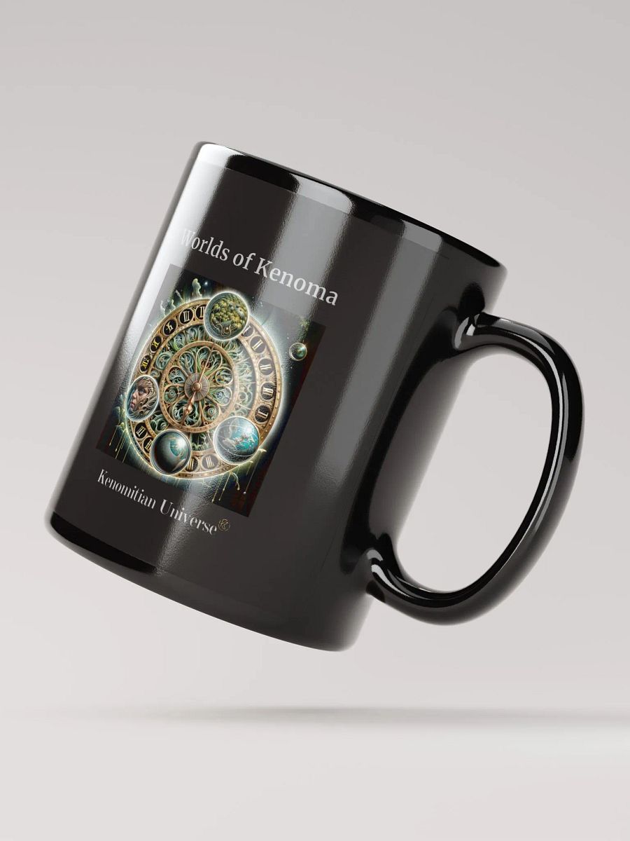Worlds of Kenoma | Black Glossy Mug product image (3)