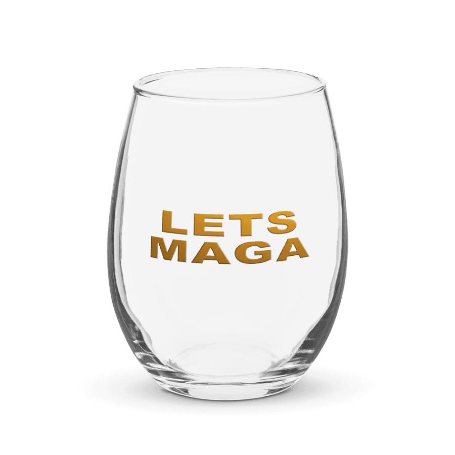 LETS MAGA - Golden Stemless Wine Glass product image (5)