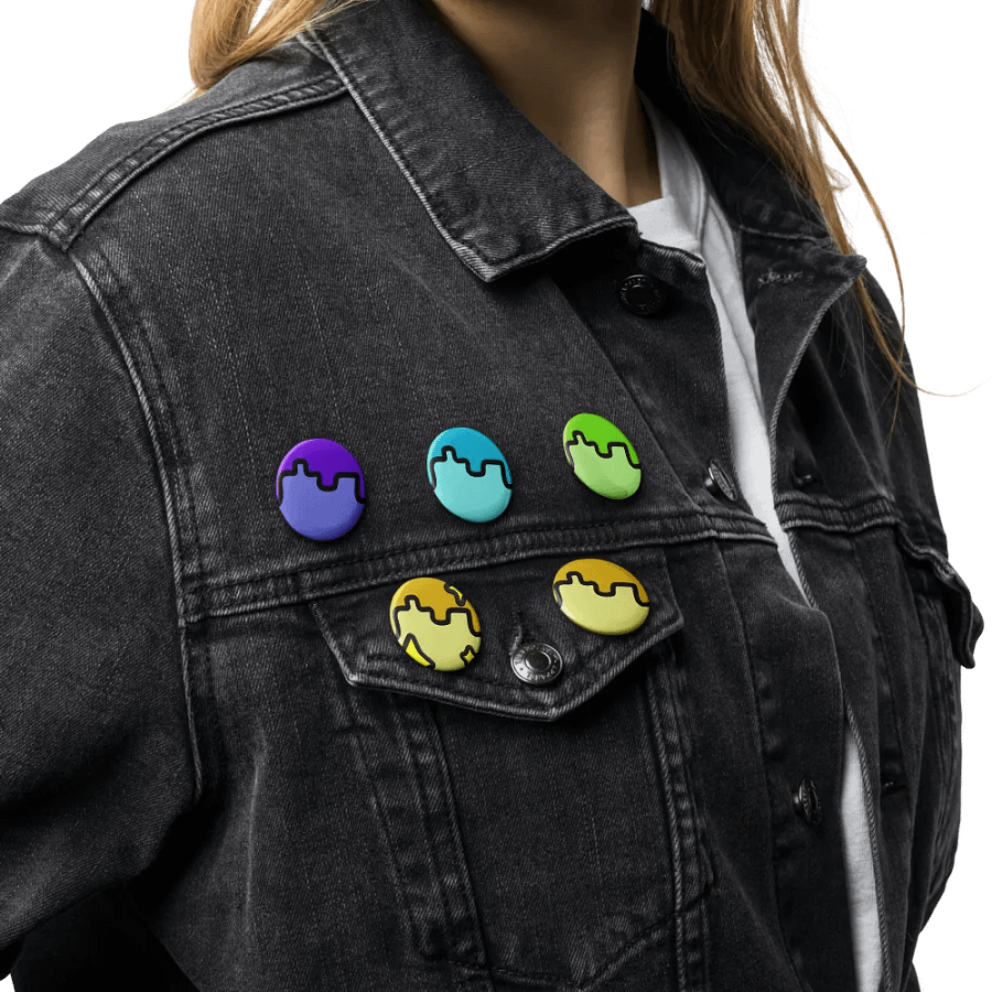 UnderMyCap's Coloured Pins Set Of Five product image (7)