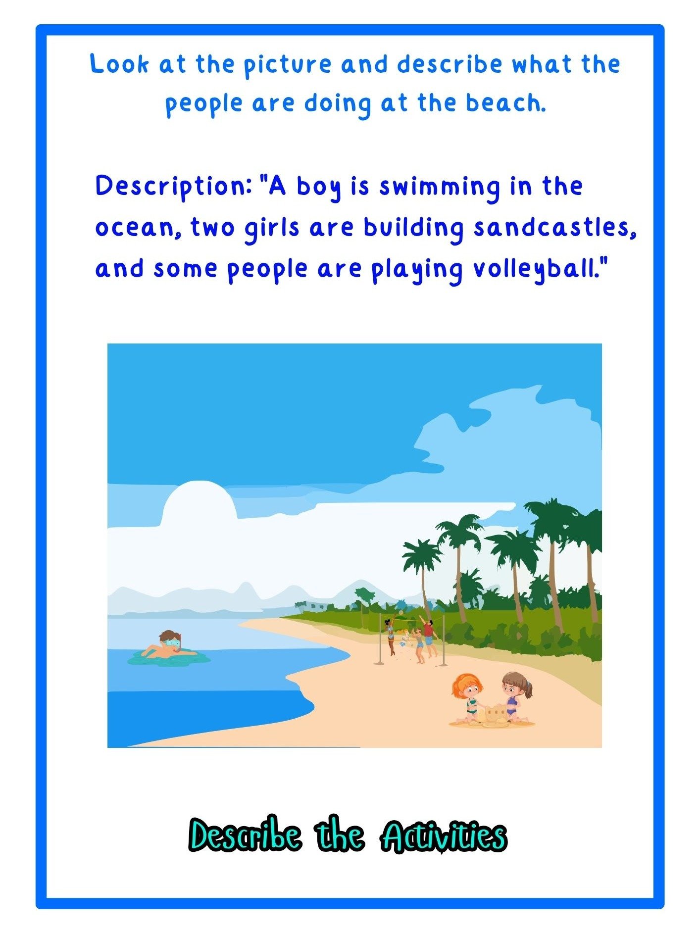 Picture Description Worksheets product image (3)