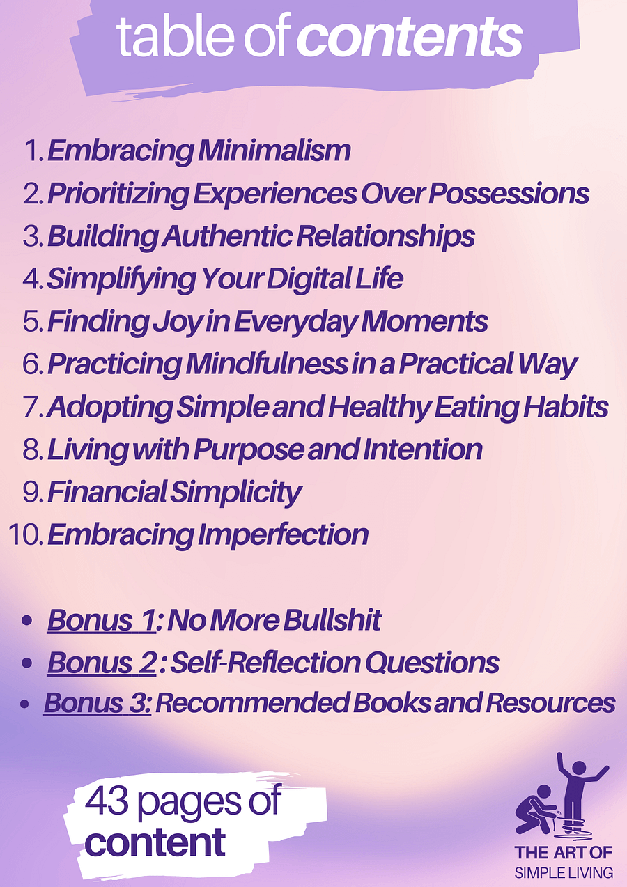 AUTHENTIC LIFE: The Art of Simple Living (ebook) product image (2)