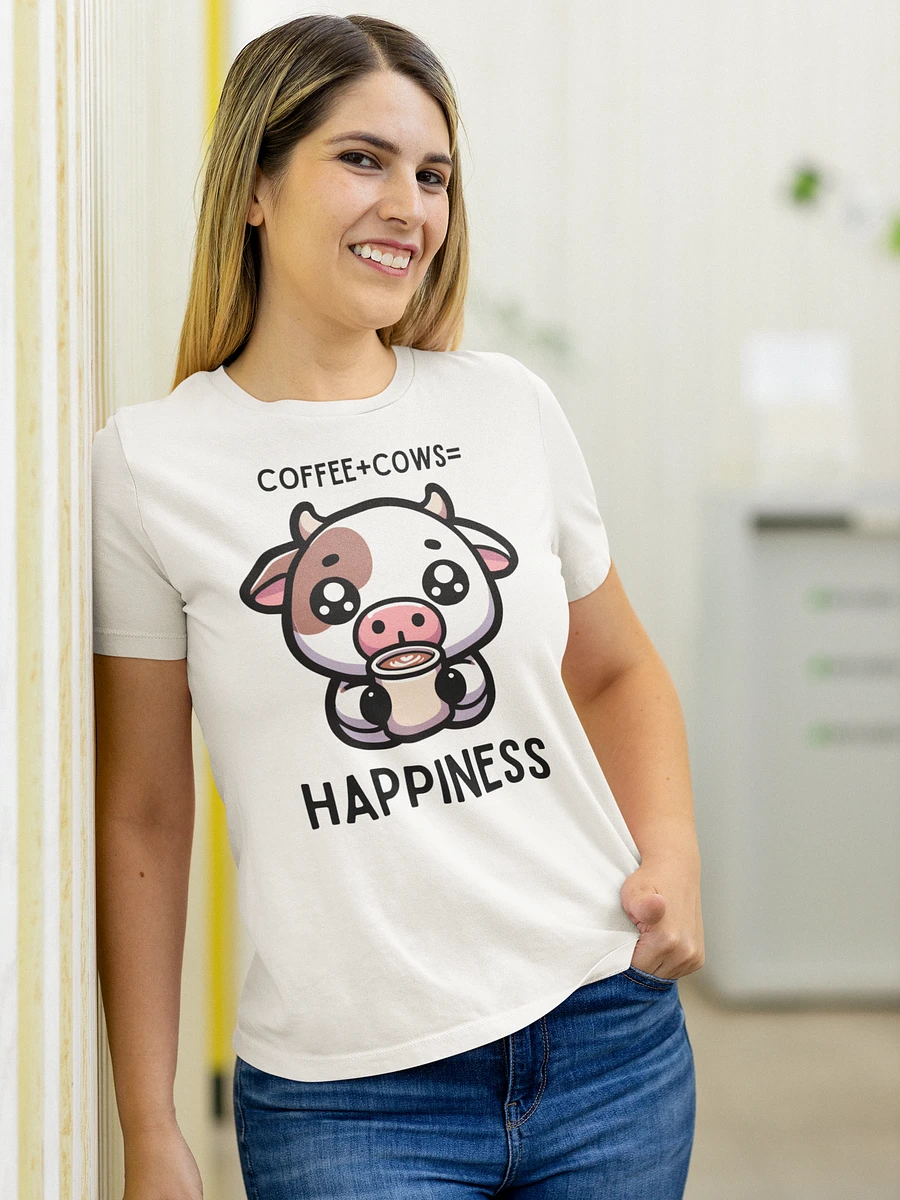 Coffee and Cows is Happiness Tshirt- Relaxed Fit product image (8)
