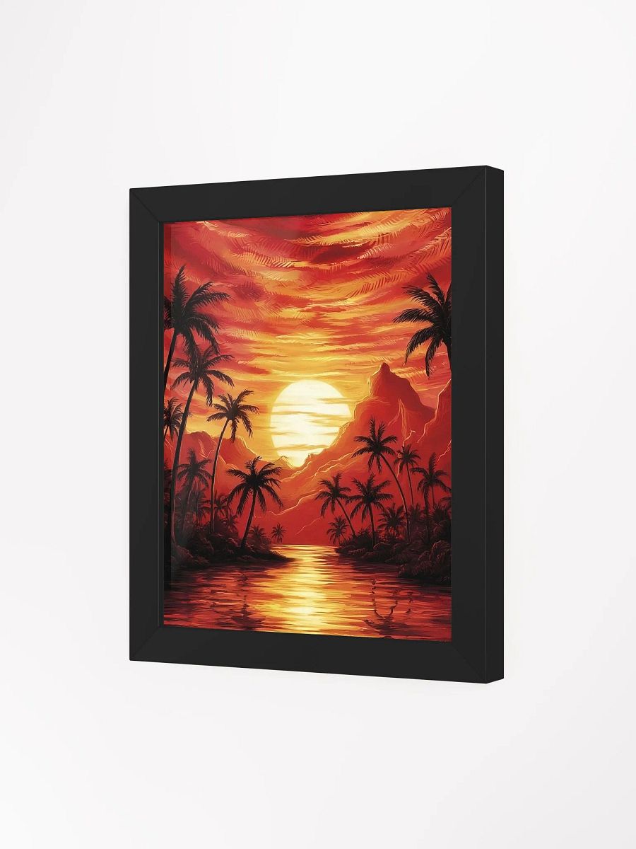 Tropical Sunset Silhouette Poster product image (31)