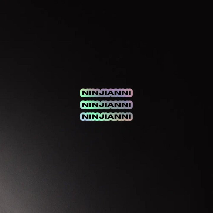 NINJIANNI HOLO STICKER 3-PK product image (4)
