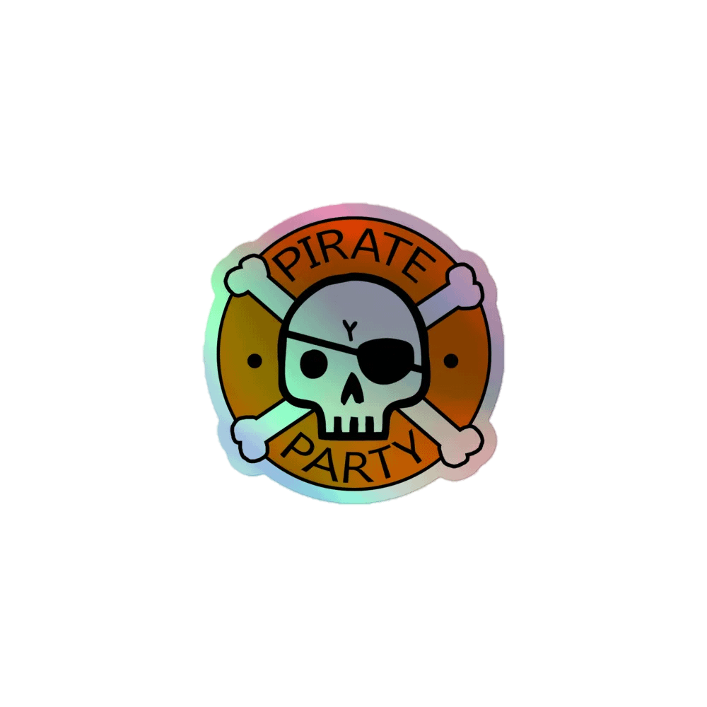 Pirate Party Holo Sticker product image (1)