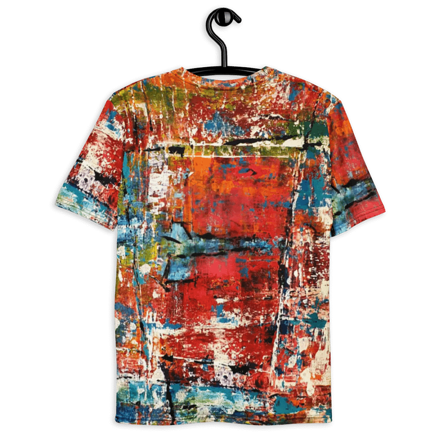 original abstract painting on all over printed tshirt product image (8)