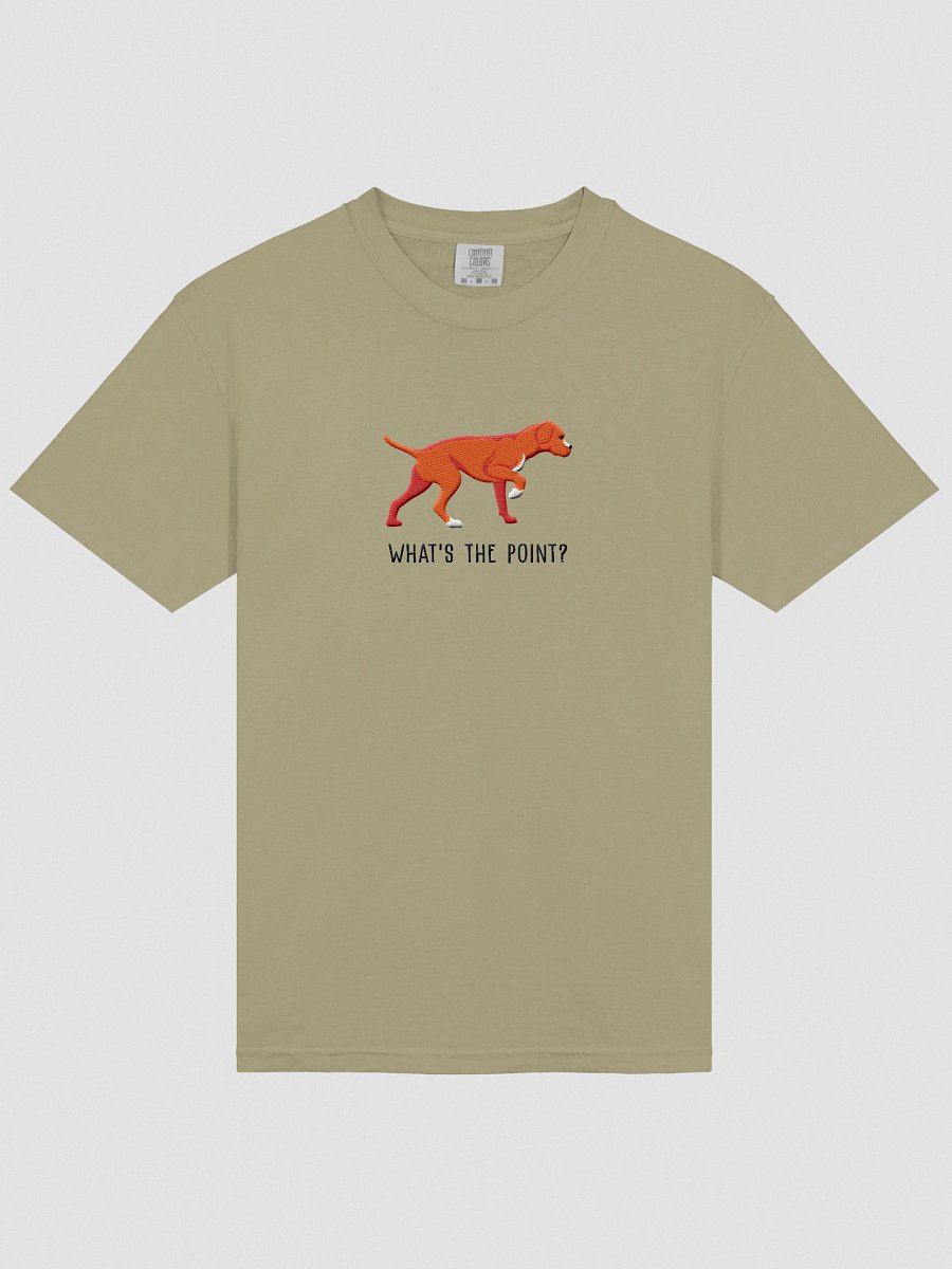 What's the Point? T-Shirt(Embroidered) of a Portuguese Pointer(Red) product image (13)