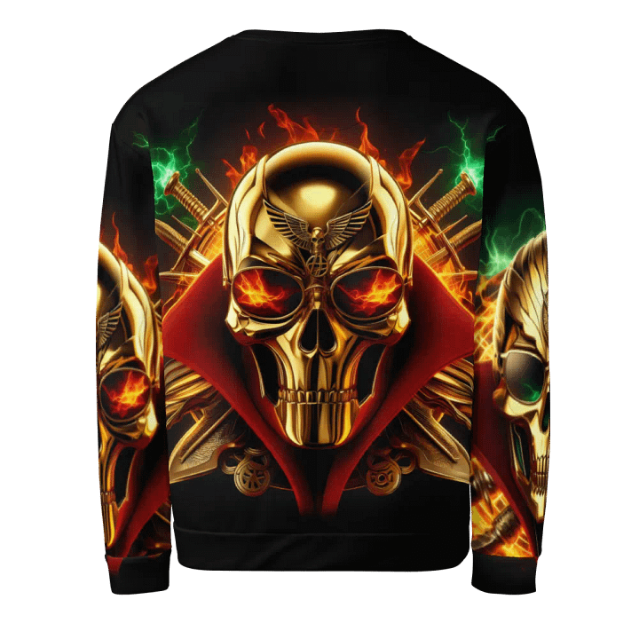 Golden Robot-Skull Face - Unisex Sweatshirt #8 product image (2)