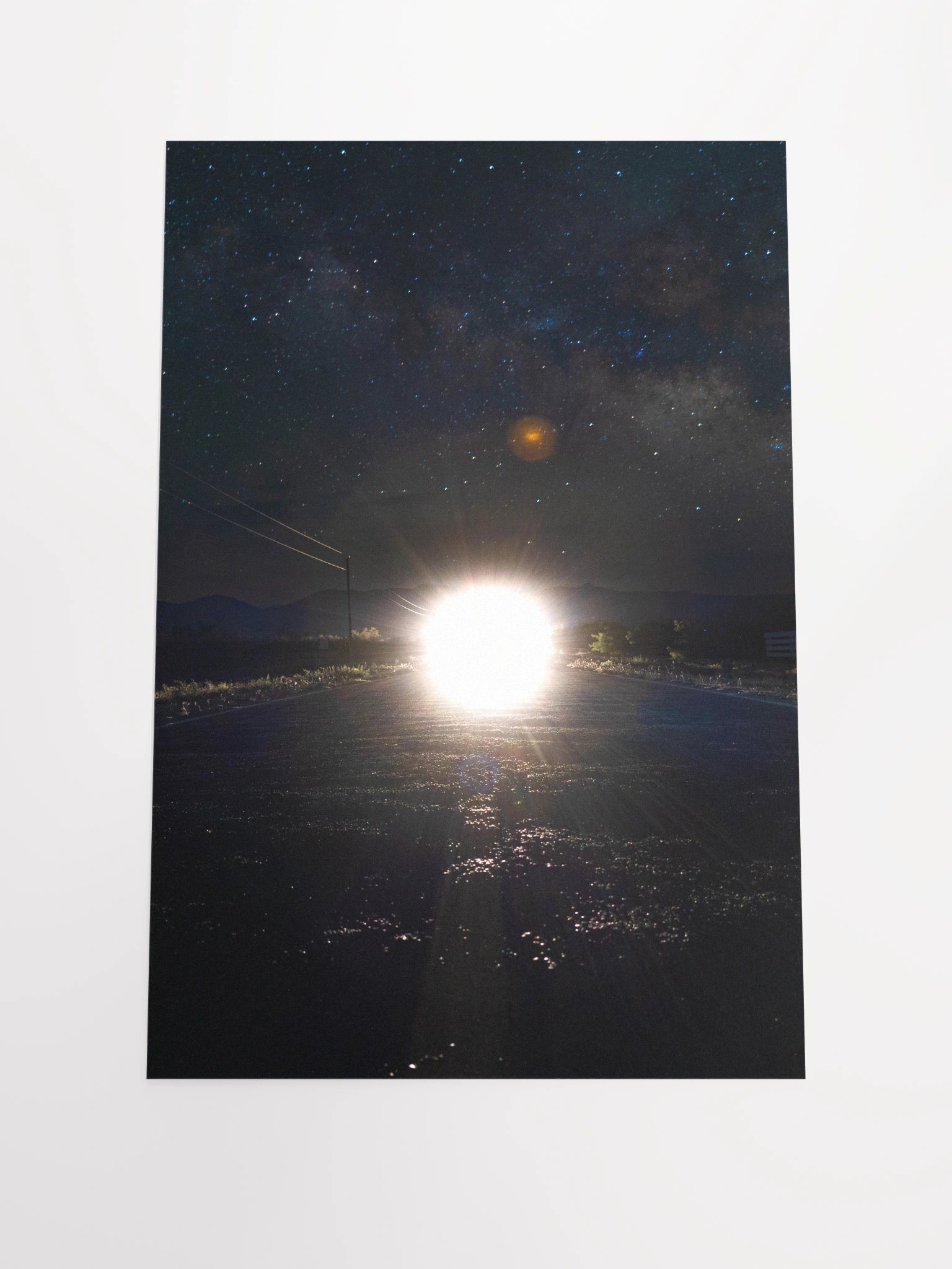 Car Light Star Light Paper Poster product image (2)