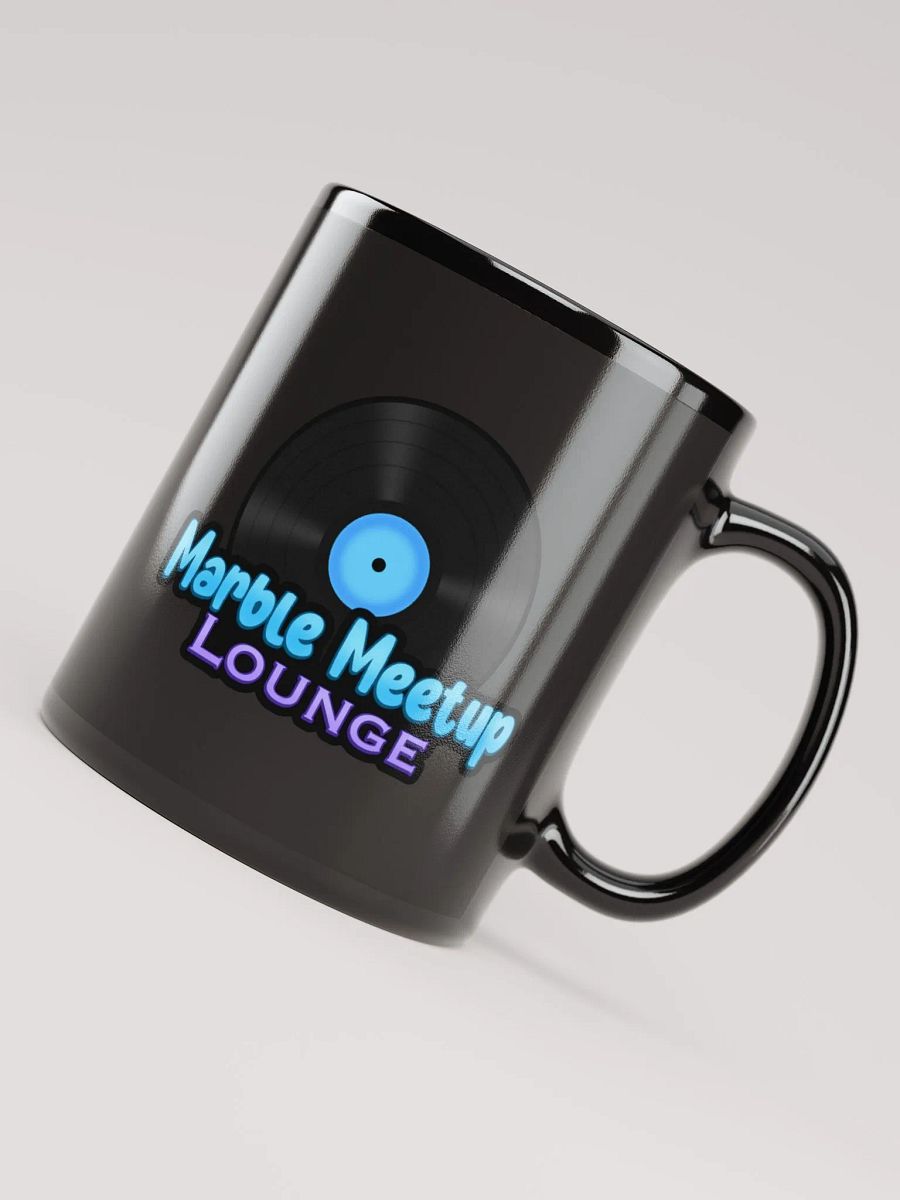 Marble Meetup Lounge Black Glossy Mug product image (7)