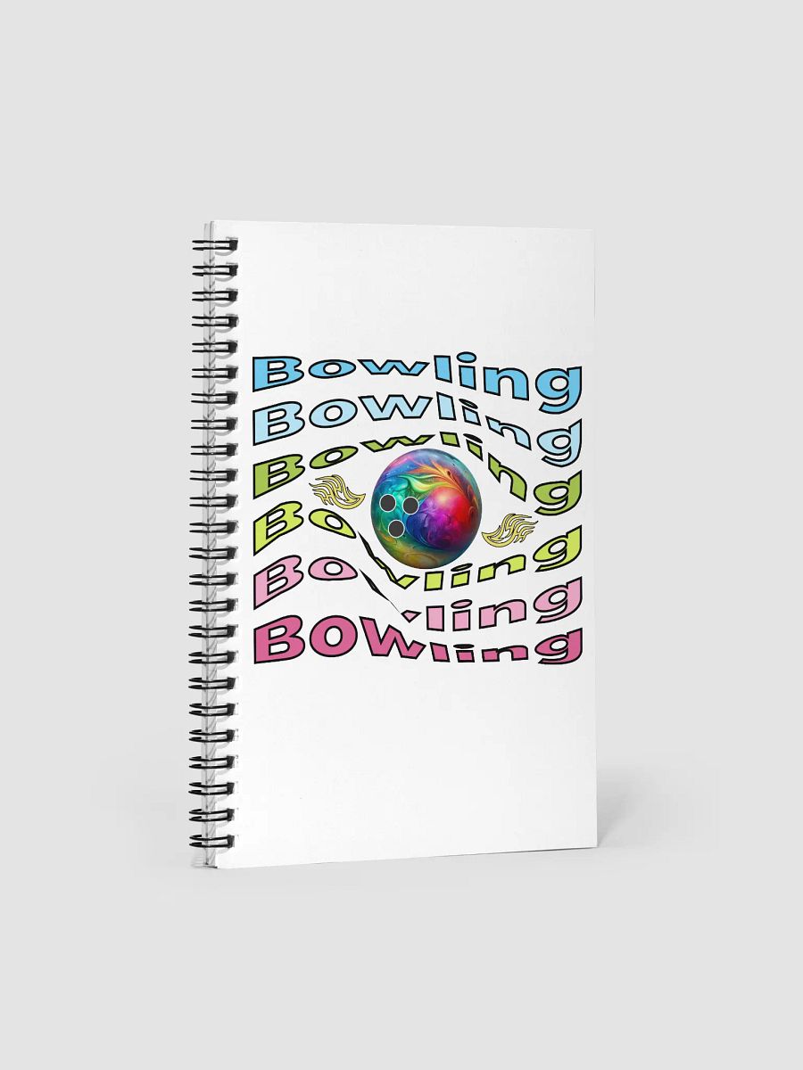 Bowling Swirl Flame Spiral Notebook product image (1)