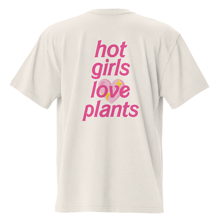 HOT GIRLS 💖 PLANTS - Oversized Faded T-Shirt product image (2)