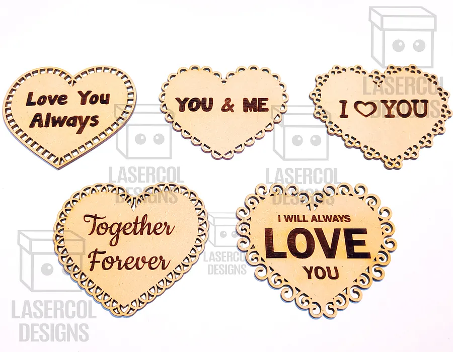 Hearts Cut Outs Set 2 - Laser Cut Files product image (5)