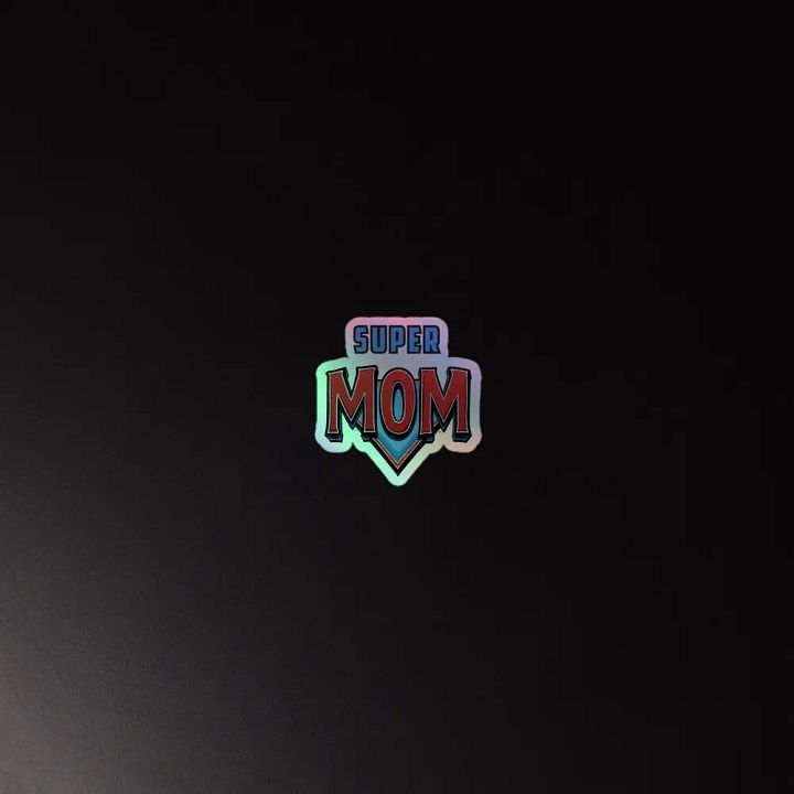 Super Mom Holographic Sticker Sheet product image (4)
