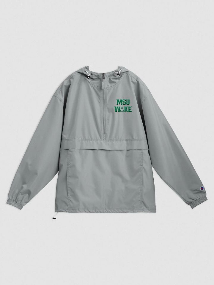 MSU Wake Windbreaker (Green Logo) product image (1)