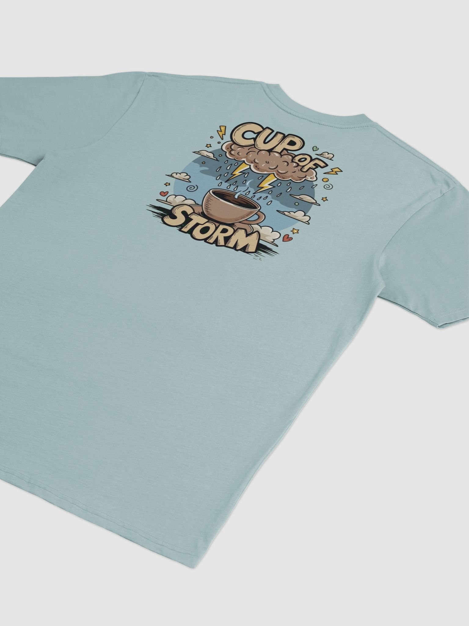Stormy Sips Cartoon Cup Men's Tee product image (25)