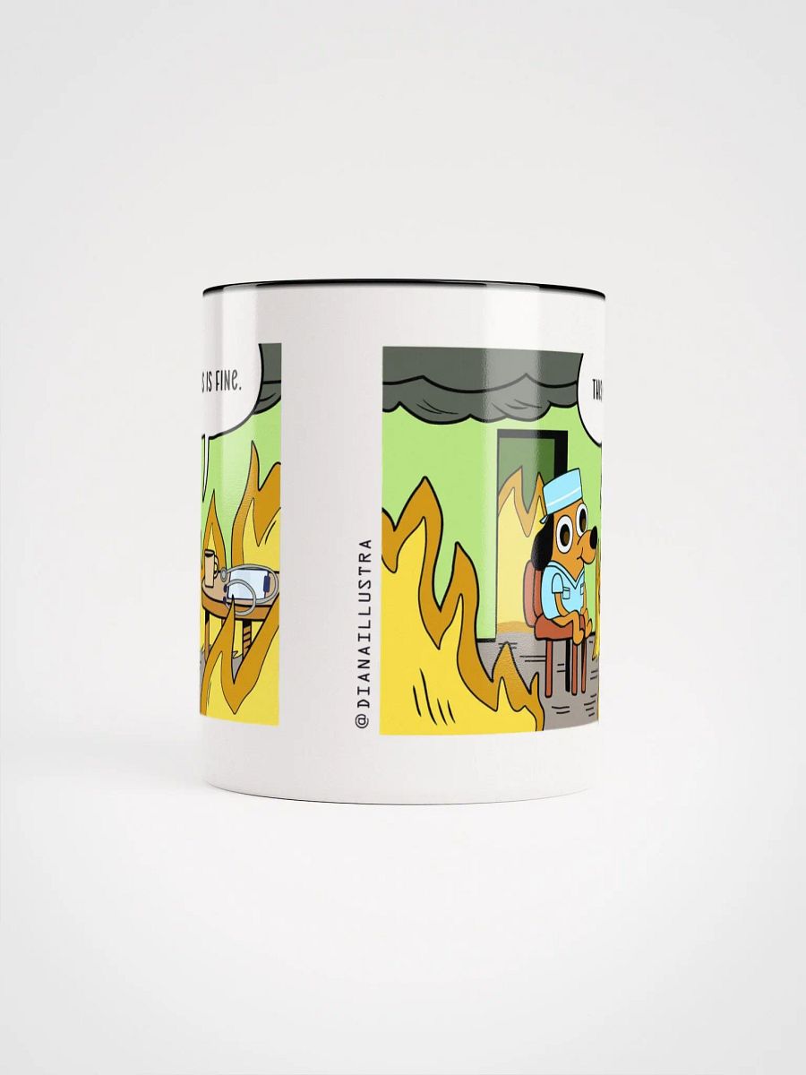 "This is fine-doctor" Ceramic Mug with color inside product image (4)