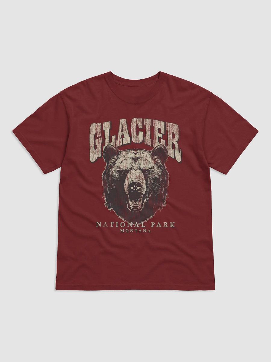 Glacier National Park, Montana Tee | Vintage-Style Grunge Western Shirt with a Bear's Head product image (12)