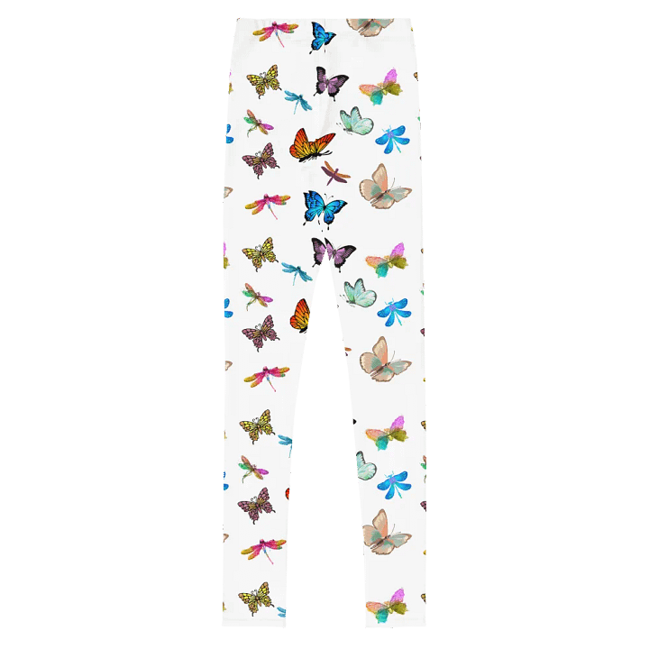 Trendy butterflies Youth Leggings product image (2)