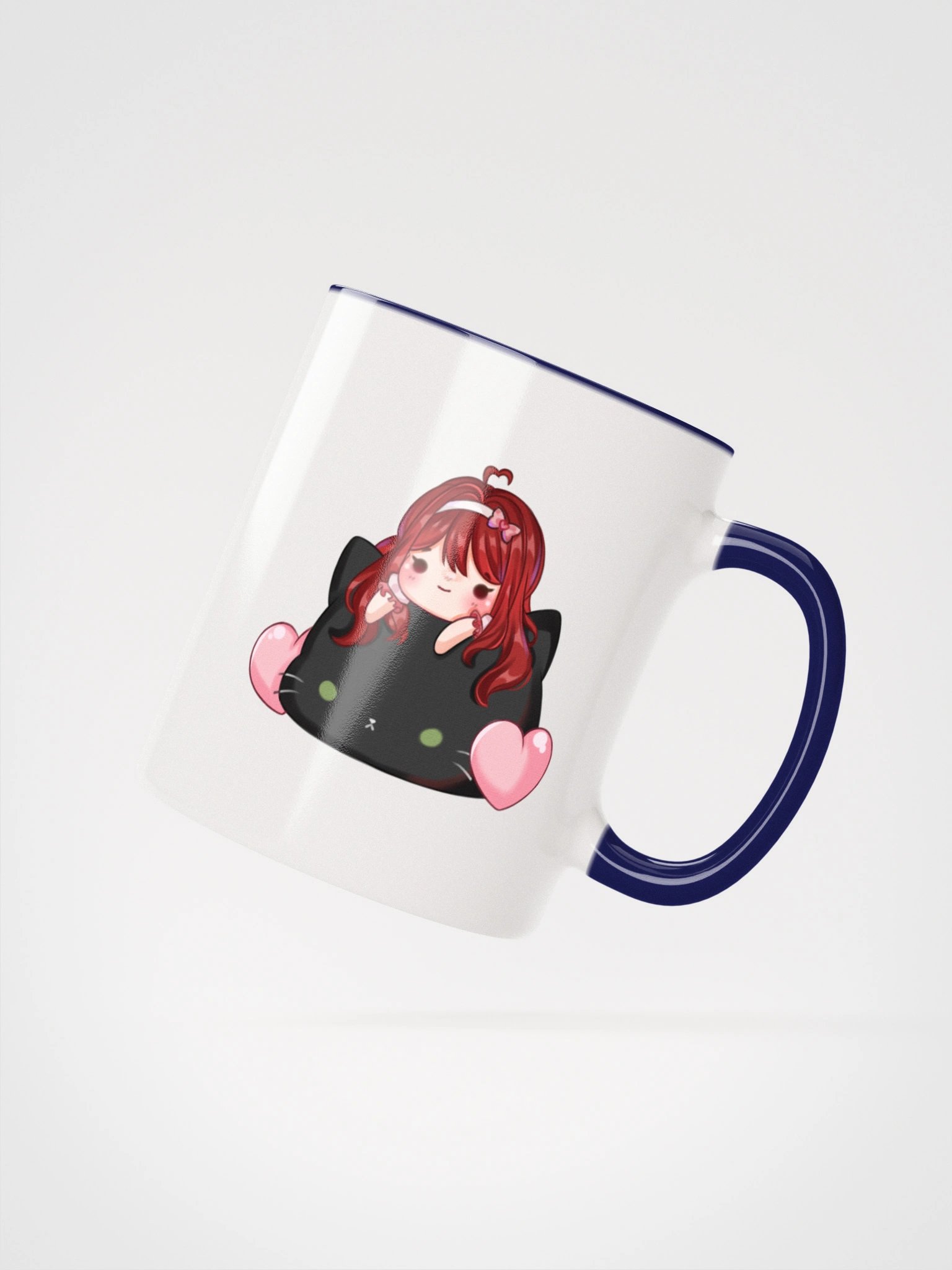 Pink Heart Cat Mug product image (20)