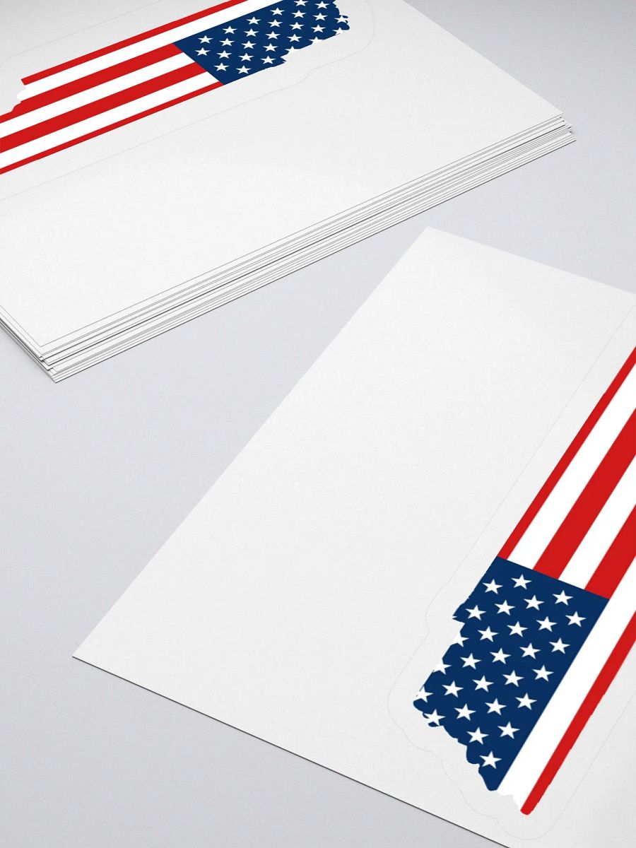 Tennessee State American Flag Sticker product image (6)