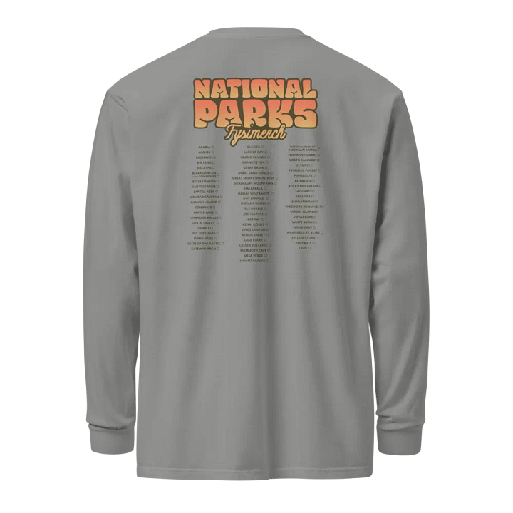National Parks Tour Organic cotton Long sleeve t-shirt product image (2)