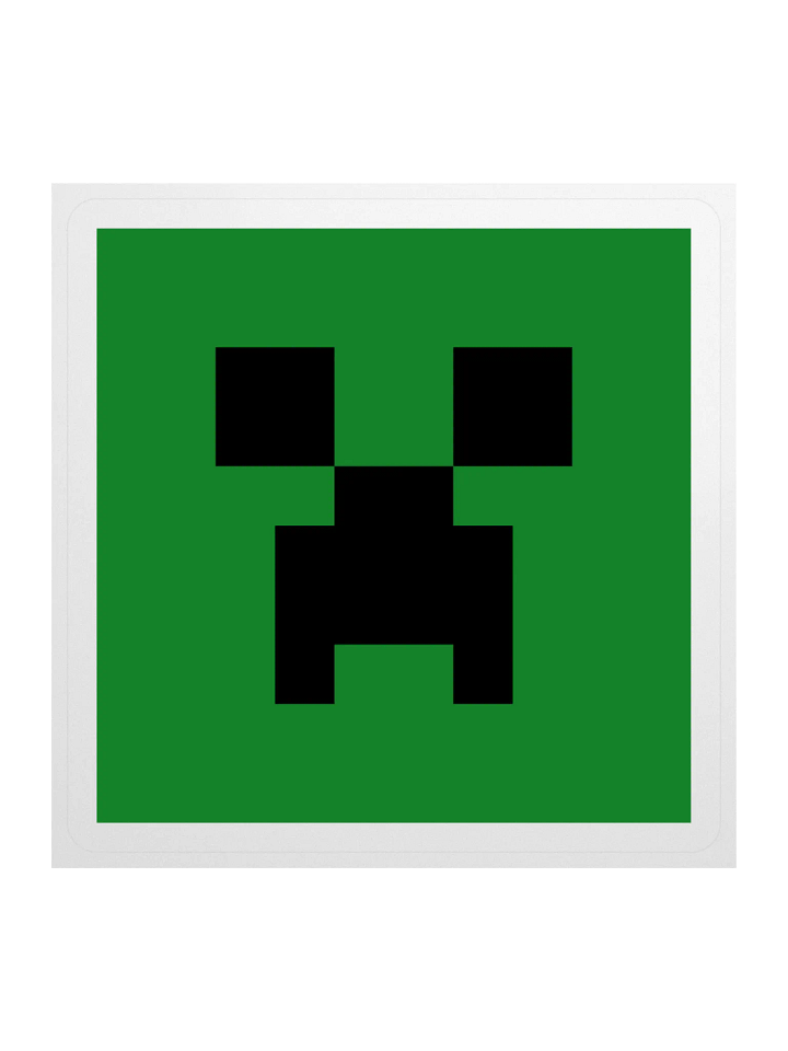 Creeper Face Sticker - Minecraft Stickers product image (1)
