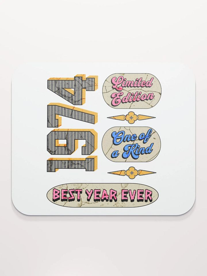 Limited Edition 1974 Vintage Texts Mouse Pad product image (2)