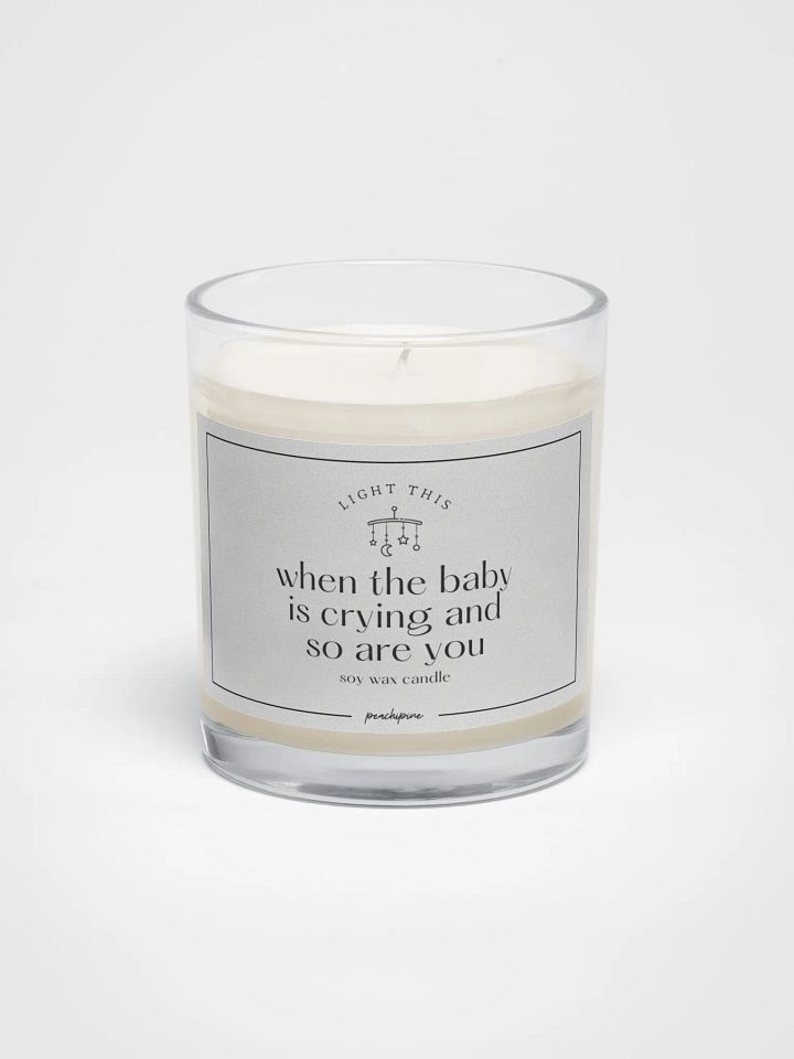 Cry Together Candle – Funny New Parent Gift, Soy Candle for Stress Relief product image (1)