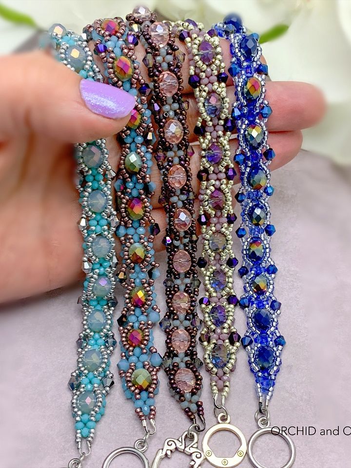 Beading Pattern – Crystal Rondelle and Bicone Bead Tennis Bracelet product image (2)