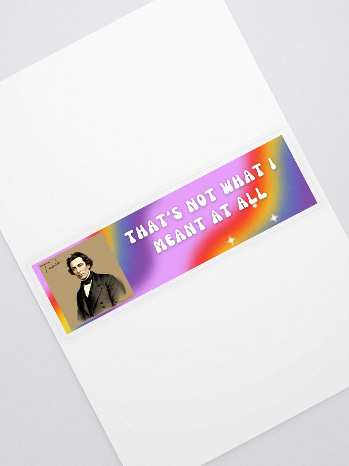 Tesla bumper sticker product image (1)