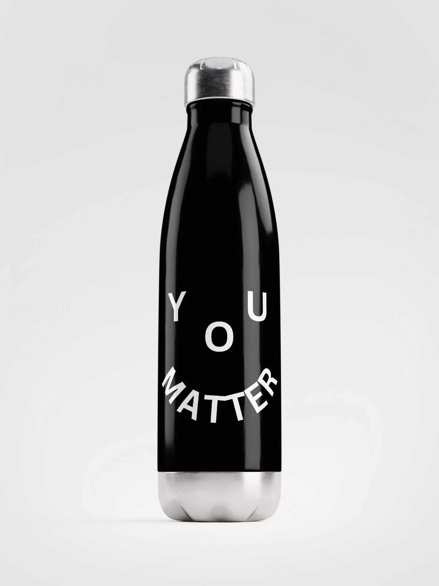 You Matter : - ) Stainless Steel Water Bottle - Black product image (1)