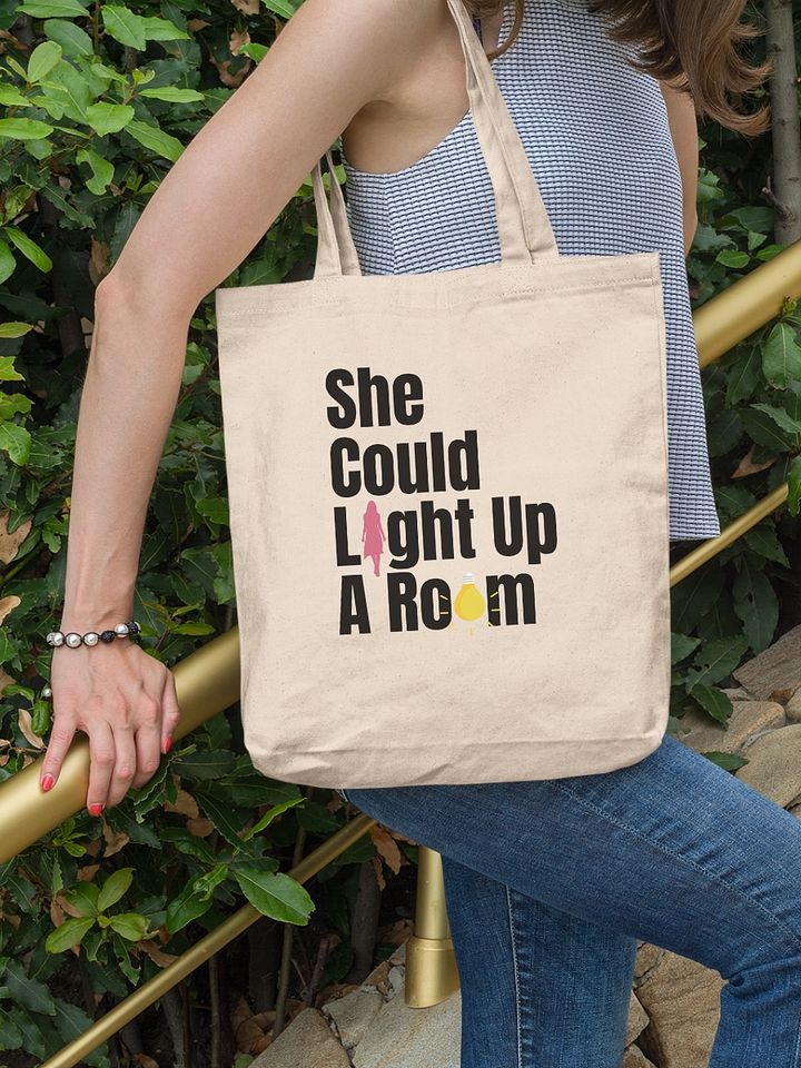 She Could Light Up A Room Natural Canvas Bag product image (1)