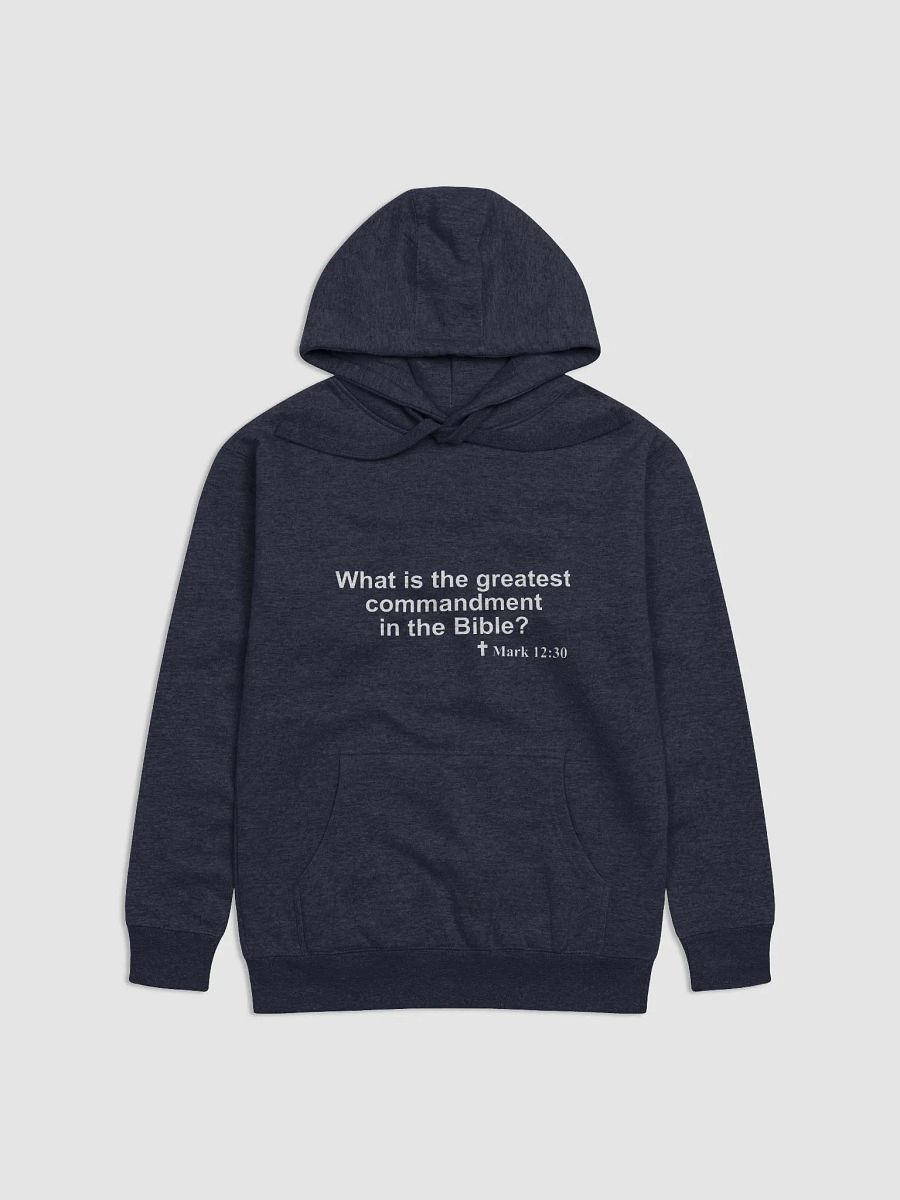 A Christian Sweatshirt to prompt spiritual conversations: What does the Bible say about Commandments? product image (32)