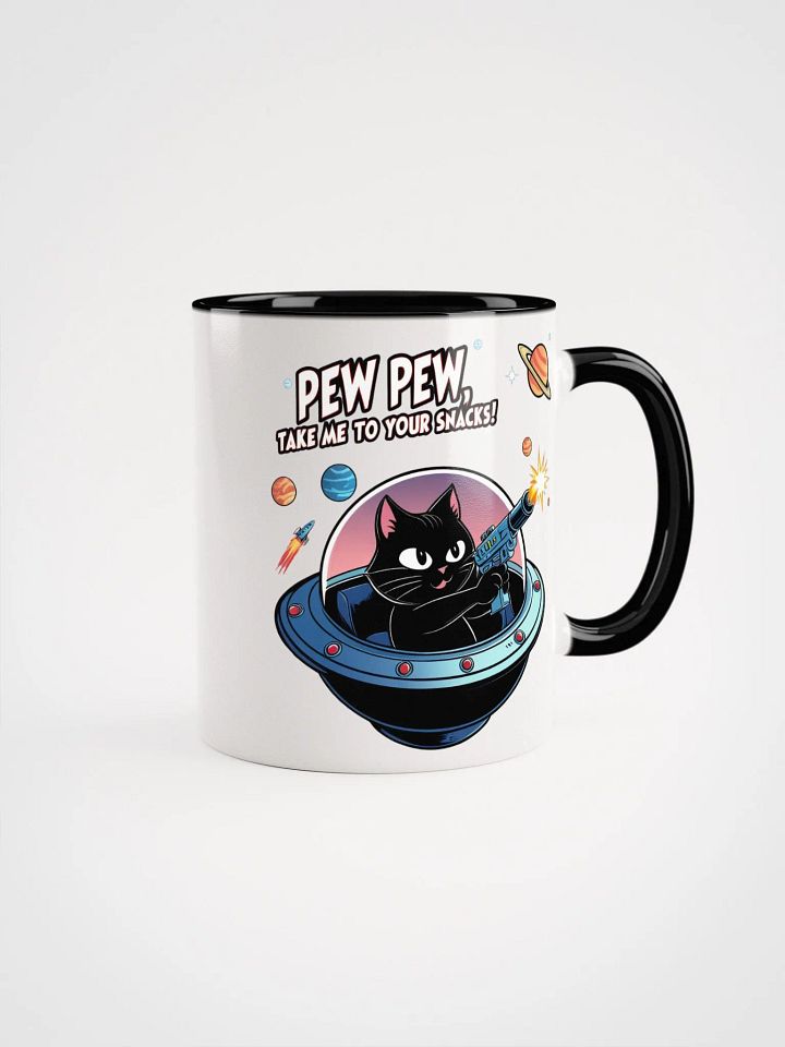 Pew Pew Cat Snack Attack Mug product image (3)