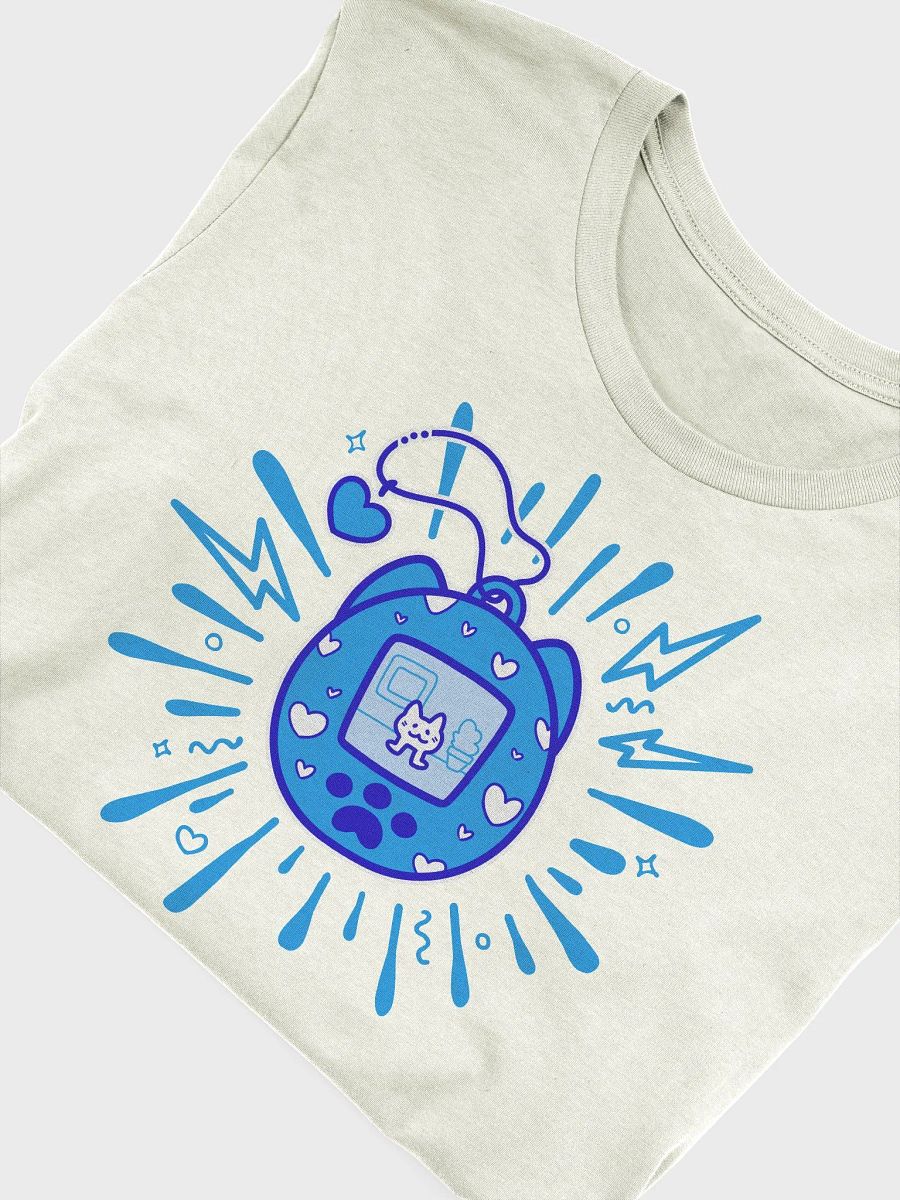 Lovely Digital Meow // T-Shirt - Blue - Light Mode product image (5)