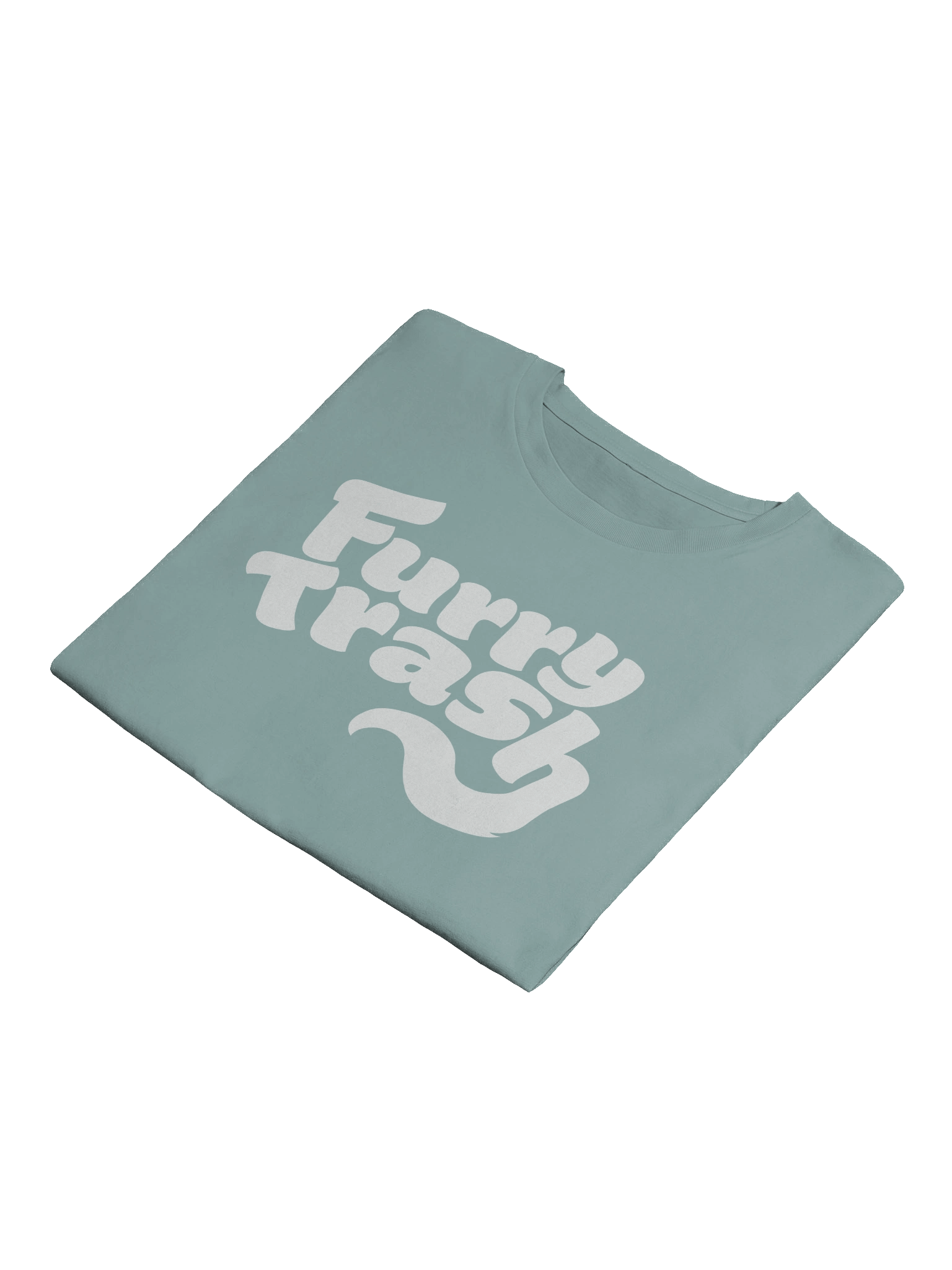 Furry Trash Crop Top – Bubble Logo (White Print) product image (4)