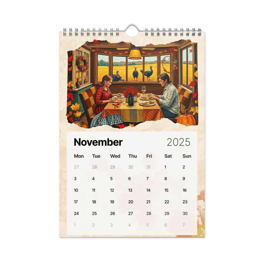 FOLK ART WALL CALENDAR 2025 product image (11)