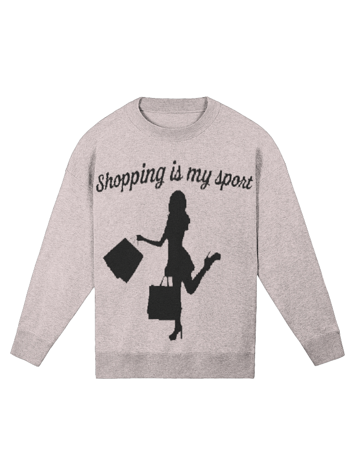 Shopping is my sport Knitted Sweater product image (1)