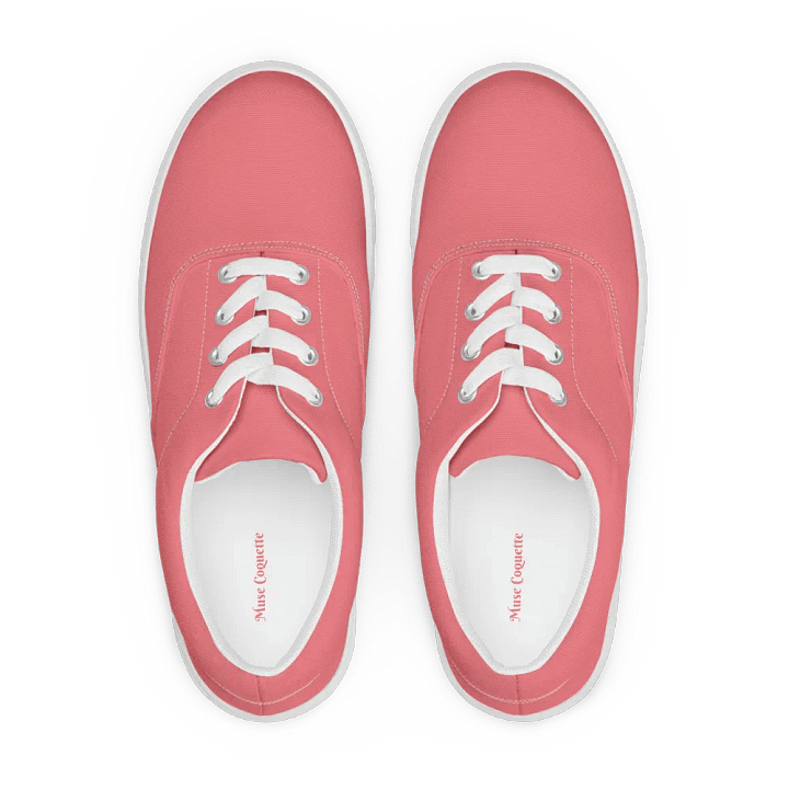 Muse Coquette Lace-Up Canvas Shoes (Cream of roses) product image (2)