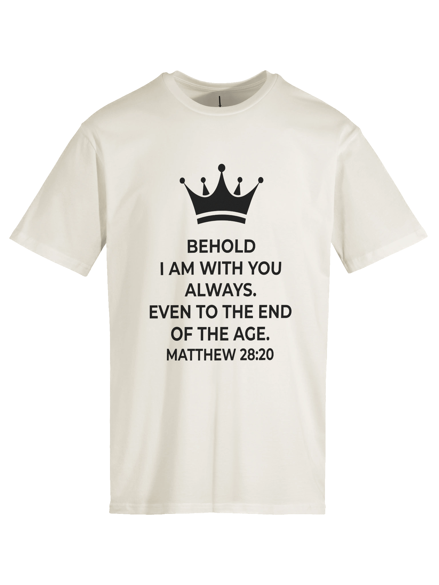 Matthew 28:20 Unisex Tee [Dark] product image (15)