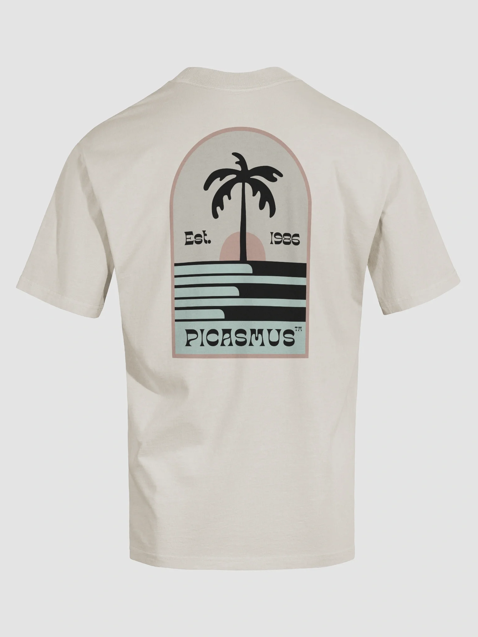 Sunset palm Premium Oversized Faded T-Shirt product image (8)